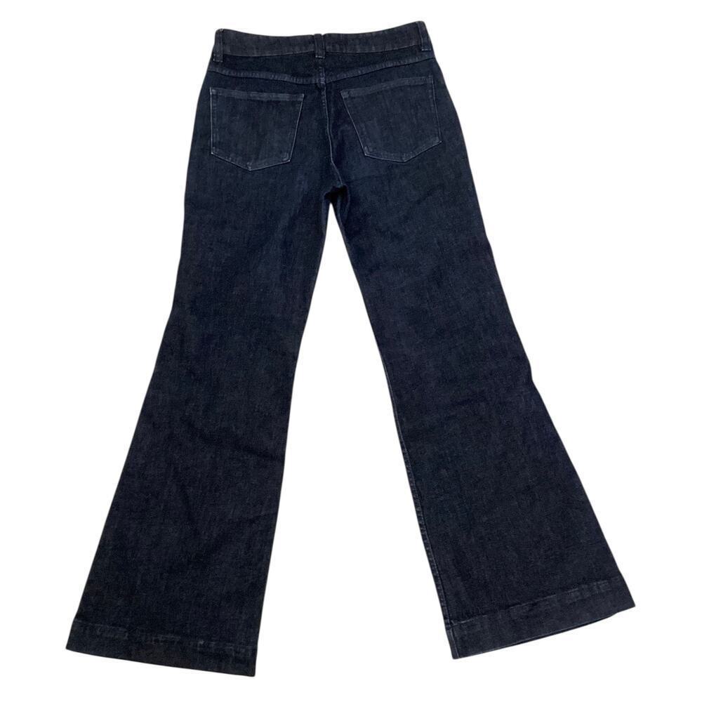 JCrew women's high-rise wide-leg classic preppy jeans dark wash women’s size 28 - Picture 2 of 6